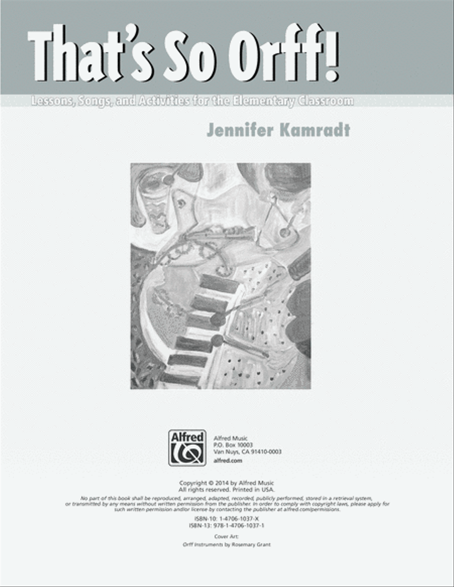 That's So Orff! That's So Orff! Classroom Materials scores gallery preview page 2