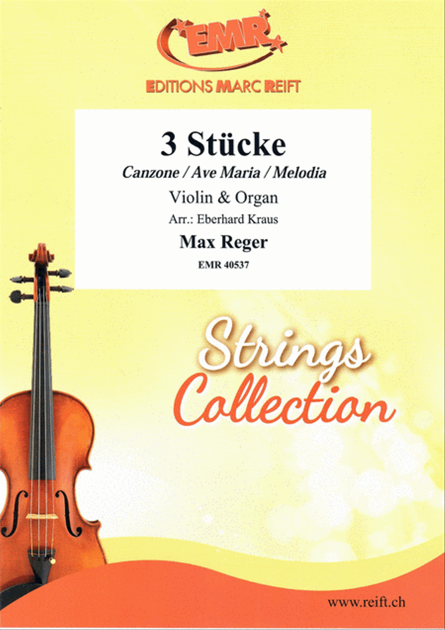 3 Stucke Violin scores gallery preview page 1