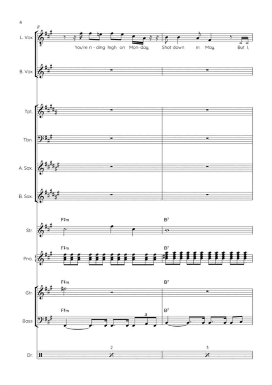 That's Life Baritone Saxophone scores gallery preview page 6