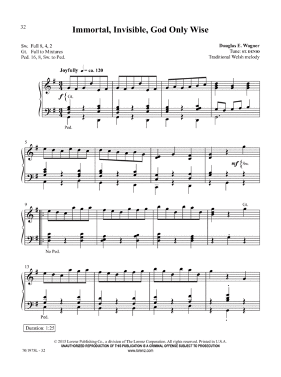 Easy Organ Library, Vol. 60 Organ Solo scores gallery preview page 13
