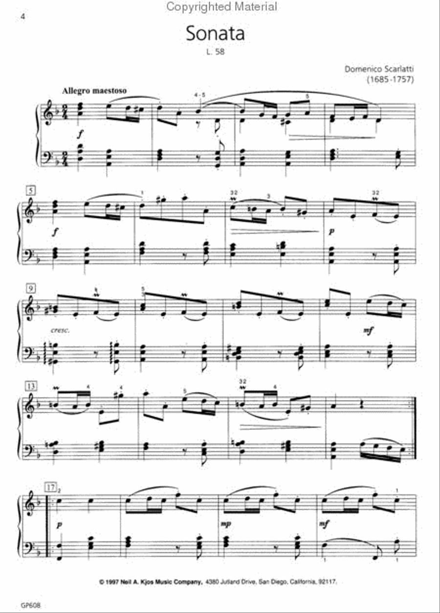 Piano Repertoire: Baroque/Classical Level 8 Piano Method scores gallery preview page 3