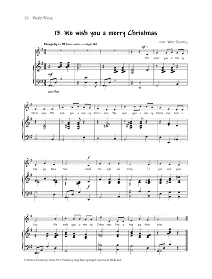 Fiddle Time and Viola Time Christmas: Piano Book Viola scores gallery preview page 3