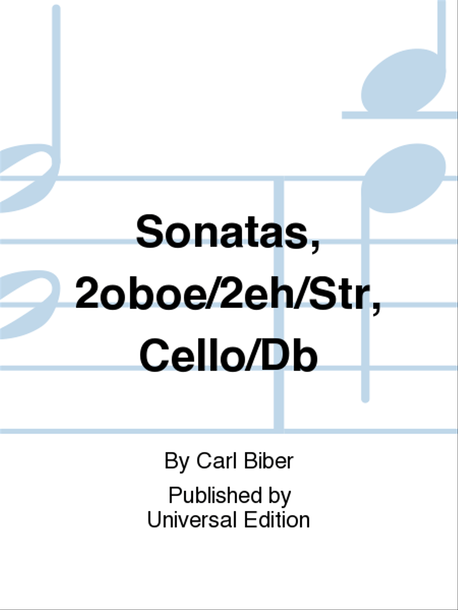 Sonata No. 1 for 2 Oboes, Sonata No. 2 for 2 English Horns English Horn scores gallery preview page 1