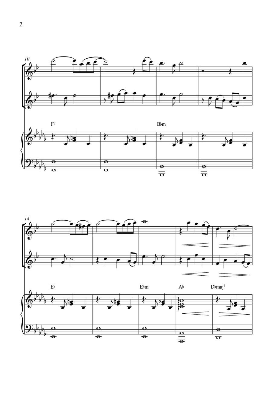 Summertime In Venice Woodwind Duet scores gallery preview page 2
