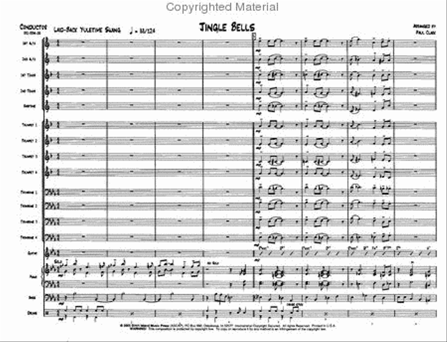 Jingle Bells Jazz Ensemble scores gallery preview page 2