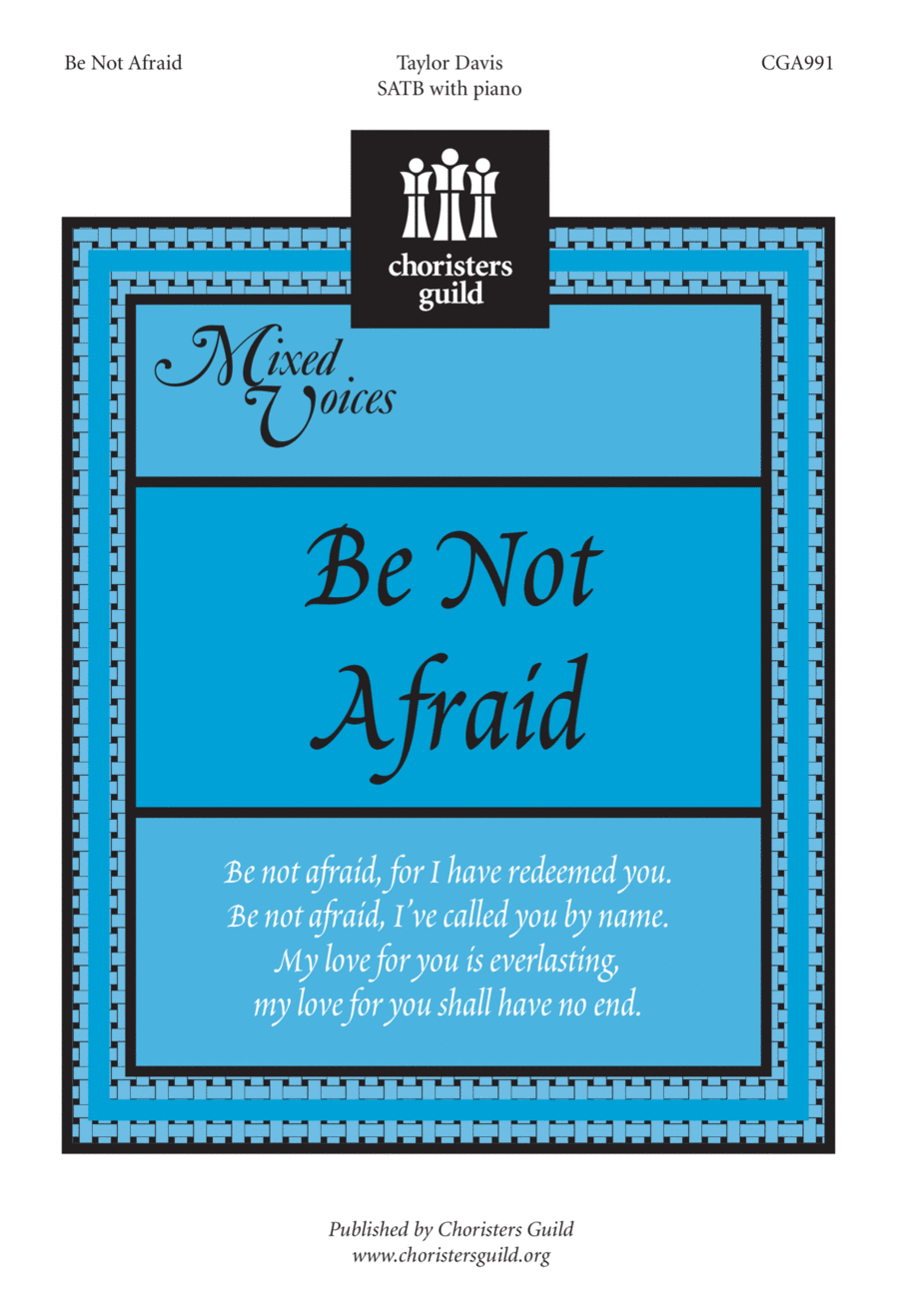 Be Not Afraid 4-Part scores gallery preview page 1