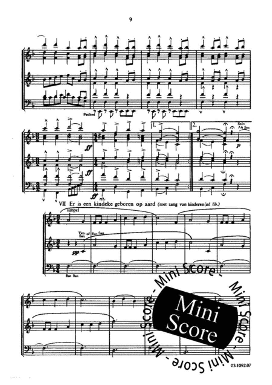 Kerstavond Kerstavond Fanfare Band scores gallery preview page 13