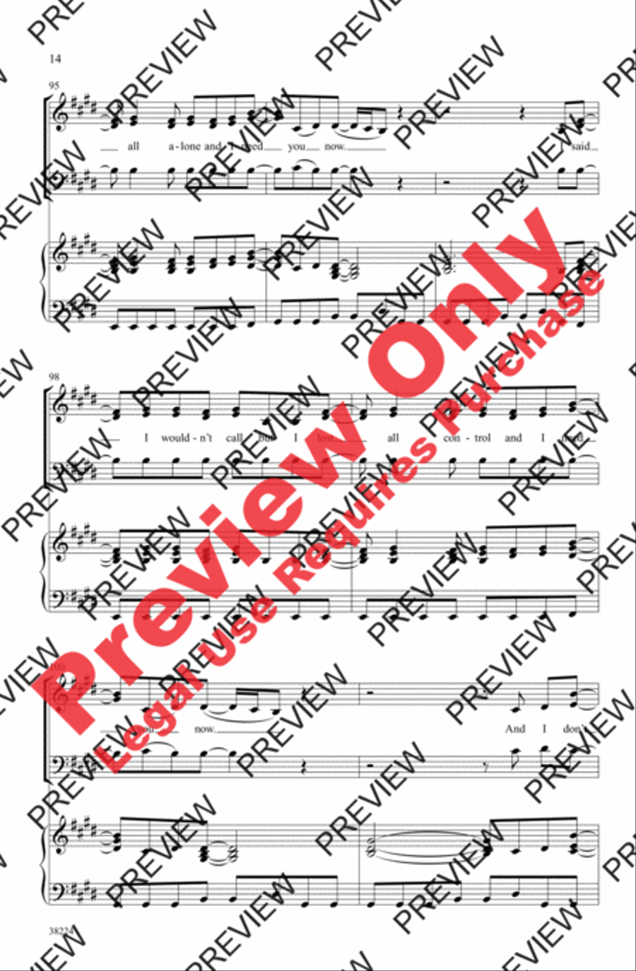 I Run to You: The Hits of Lady Antebellum 3-Part scores gallery preview page 14