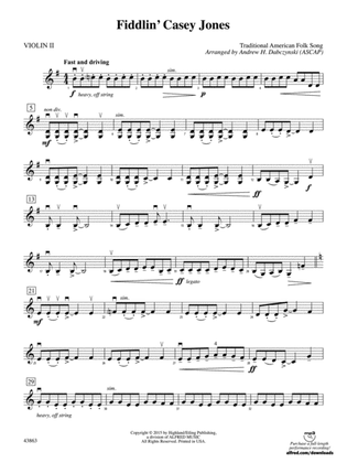 Fiddlin' Casey Jones: 2nd Violin