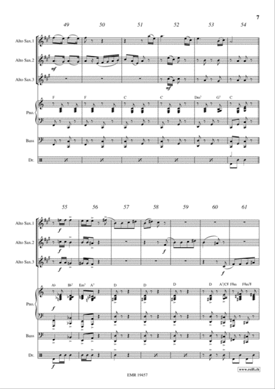 Yankee Doodle Alto Saxophone scores gallery preview page 7