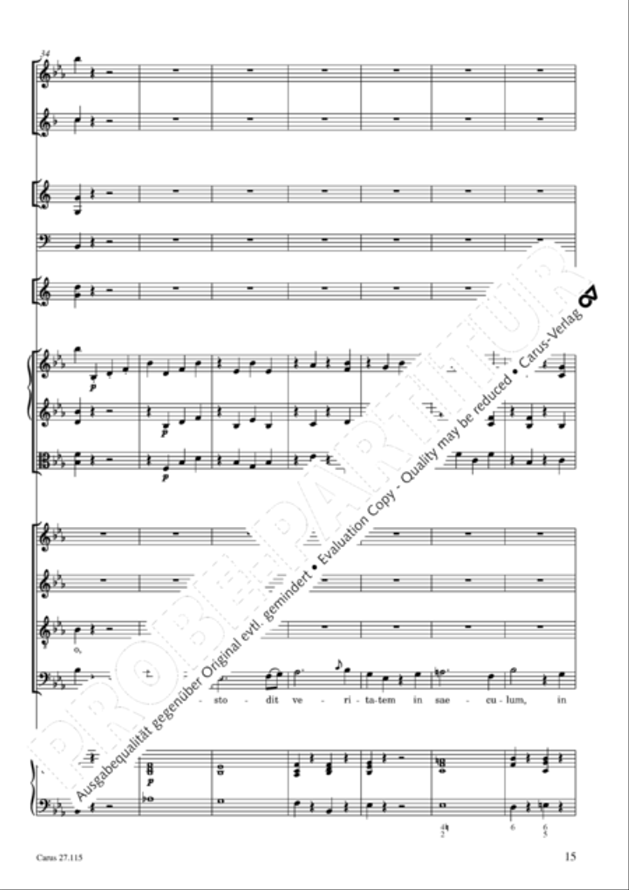 Exaudi, Domine 4-Part scores gallery preview page 16
