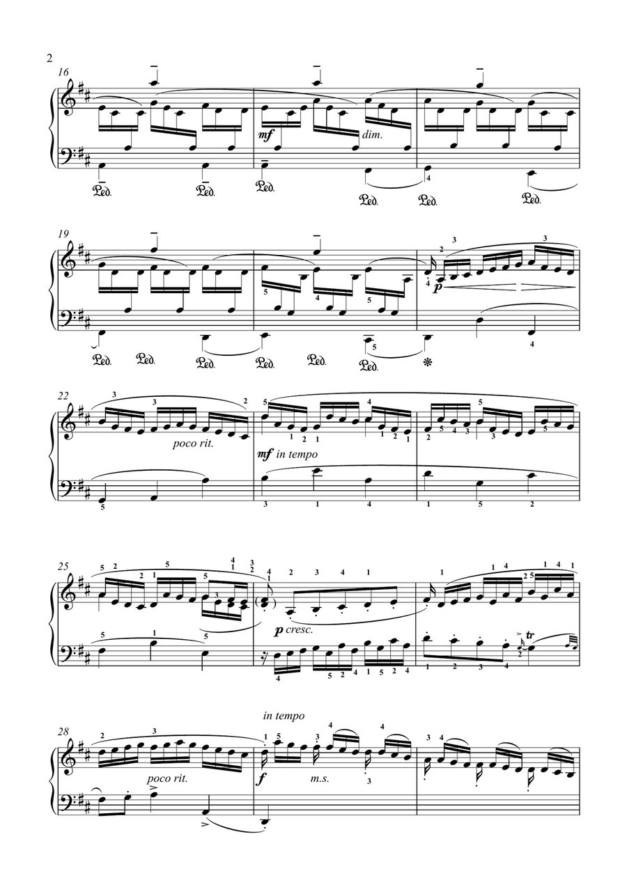 Scarlatti-Sonata in B-minor L.449 K.27(piano) Piano Solo scores gallery preview page 3