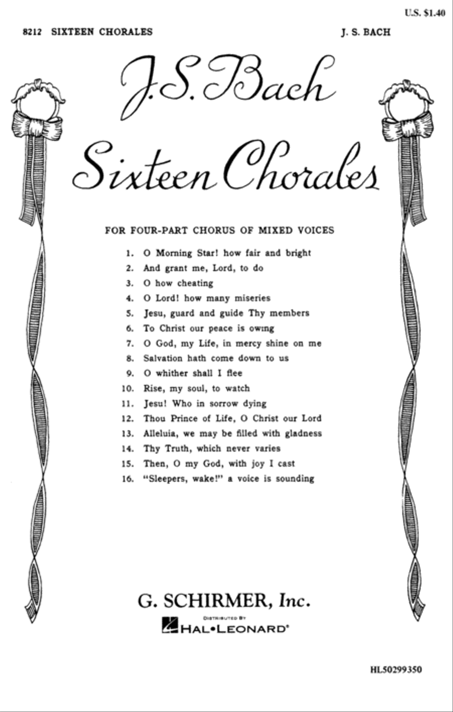 Sixteen Chorales 4-Part scores gallery preview page 1