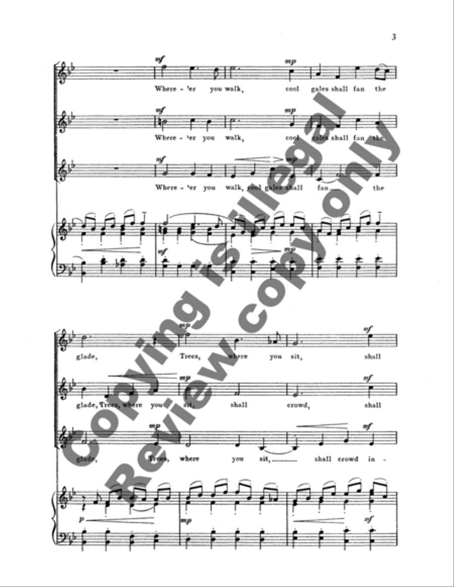 Semele: Where'er You Walk SSA scores gallery preview page 7
