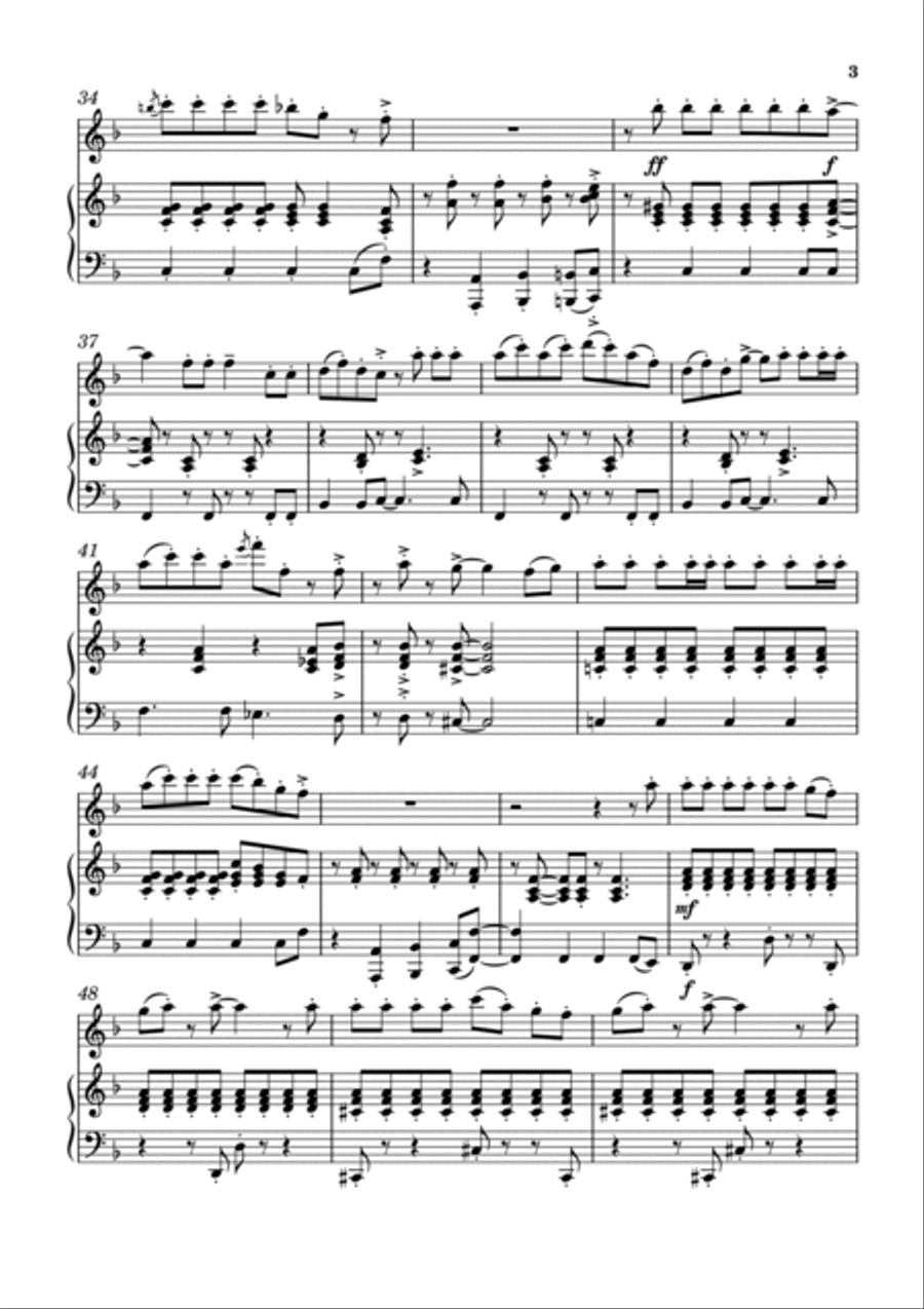 Let's DANCE! Let's DANCE! Flute Solo scores gallery preview page 3