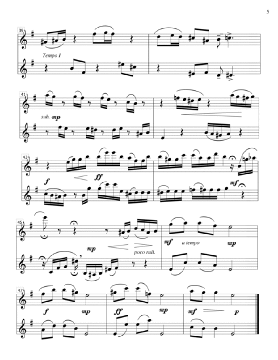 Praeludium - Reger- Violin duet String Duet scores gallery preview page 5
