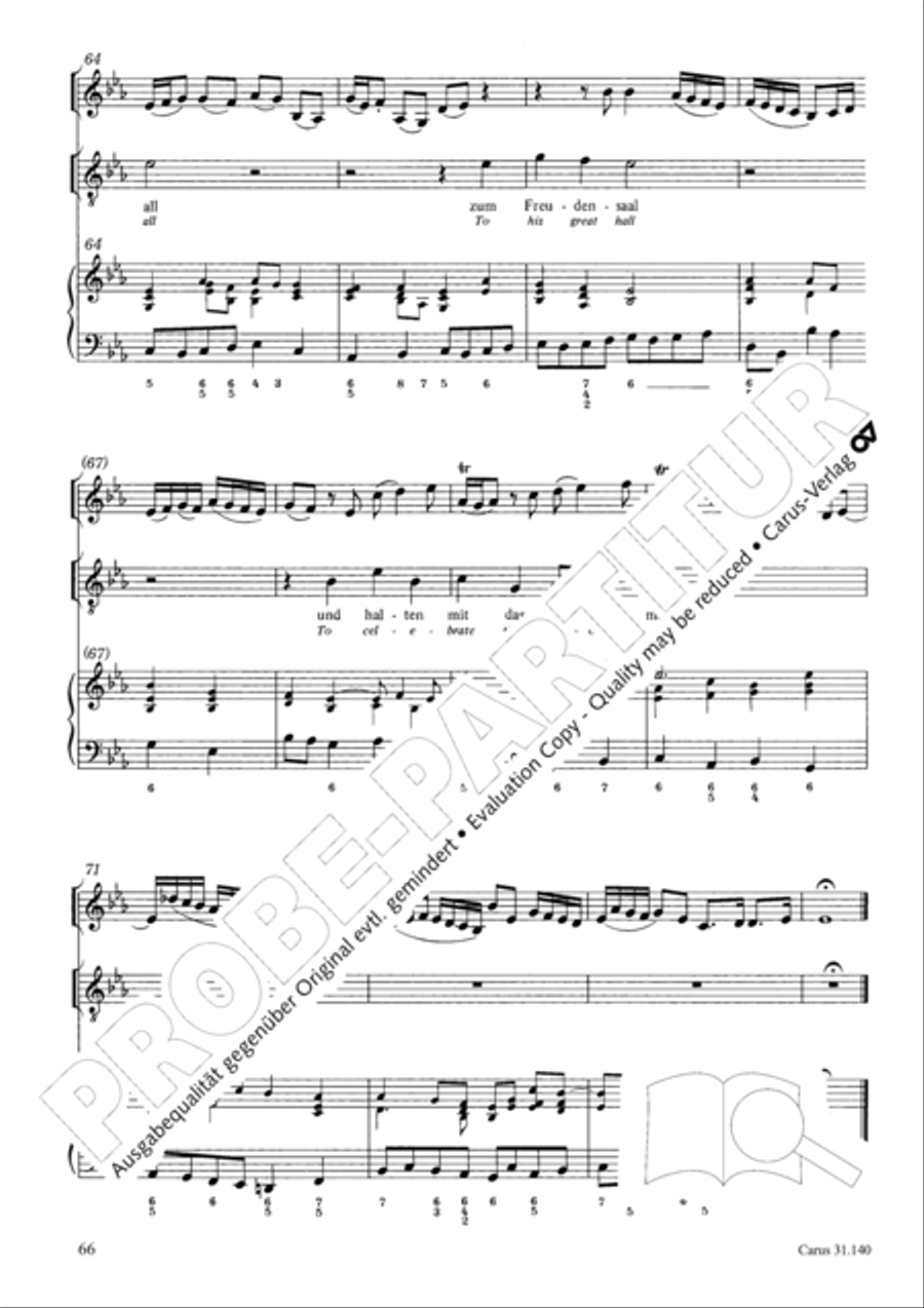 Wake, o wake and hear the voices STB scores gallery preview page 67
