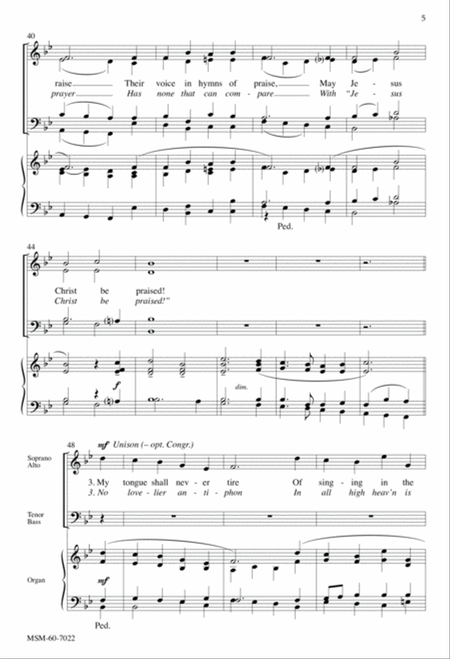 When Morning Gilds the Skies 4-Part scores gallery preview page 5