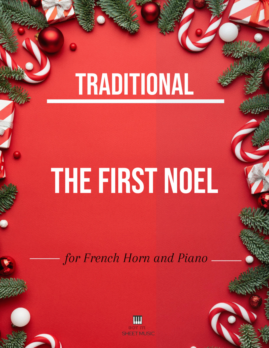 Traditional - The First Noel (French Horn and Piano) Small Ensemble scores gallery preview page 1