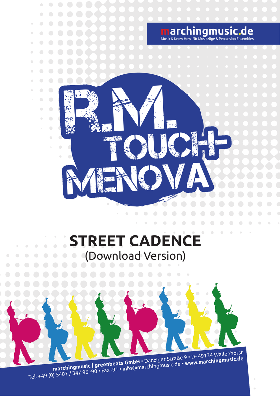 R. M. TOUCHMENOVA (Street Cadence) Marching Band scores gallery preview page 1
