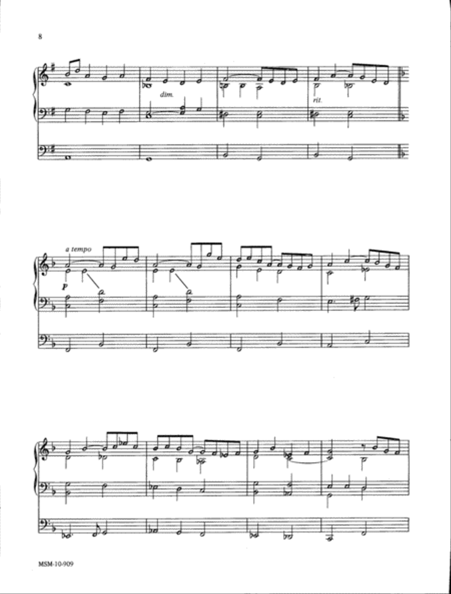 Four Lyrical Pieces for Organ Organ Solo scores gallery preview page 5