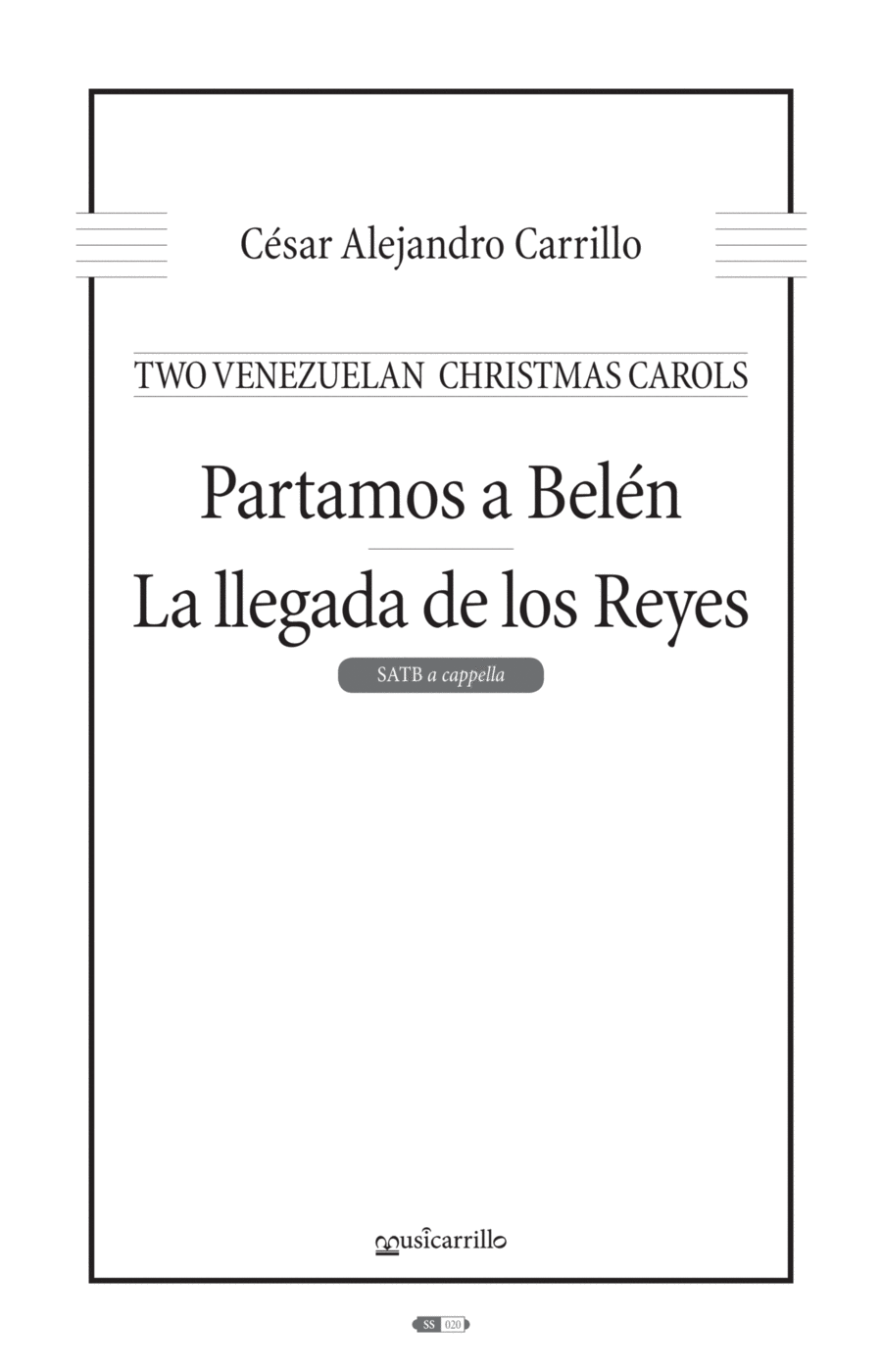 Partamos a Belen / La llegada de los Reyes (Two Venezuelan Christmas Carols) 4-Part scores gallery preview page 1