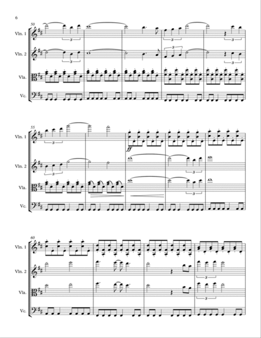 Chandelier String Quartet scores gallery preview page 6