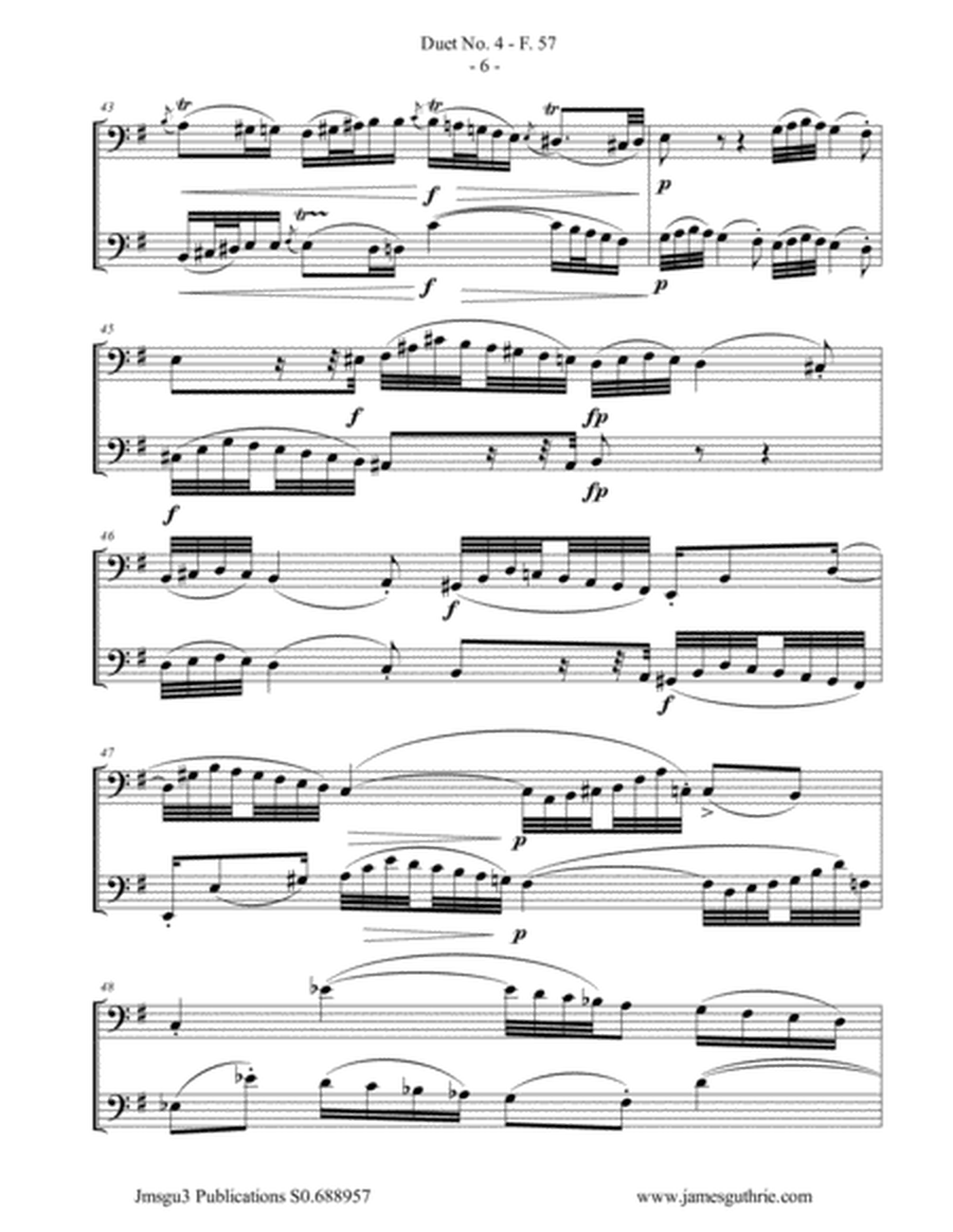 WF Bach: Duet No. 4 for Trombone Duo image number null