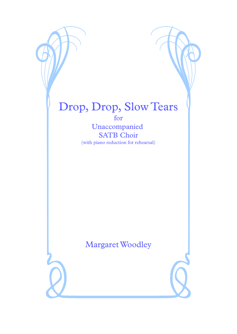 Drop, Drop, SlowTears 4-Part scores gallery preview page 1