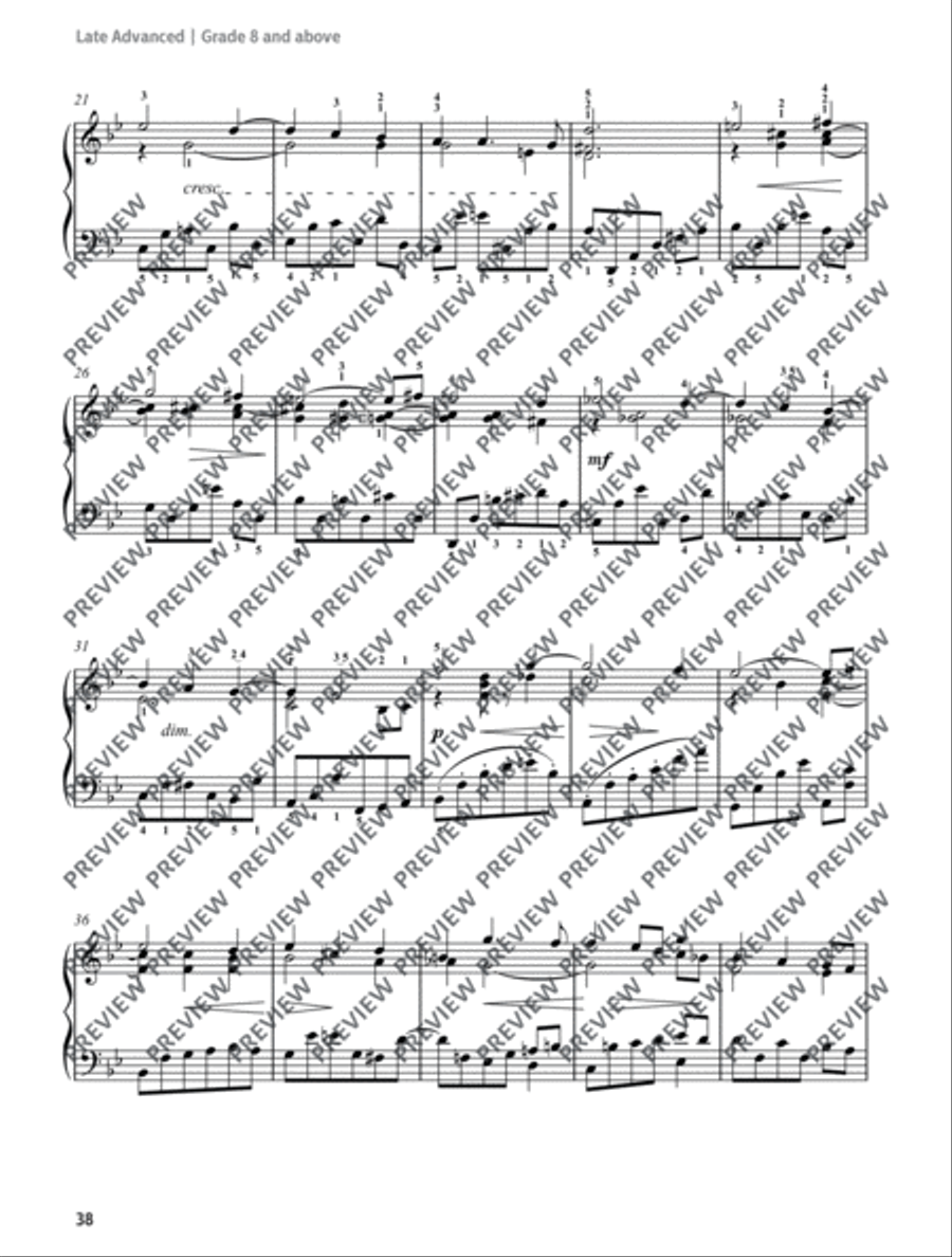Prelude and Fugue Piano Solo scores gallery preview page 3