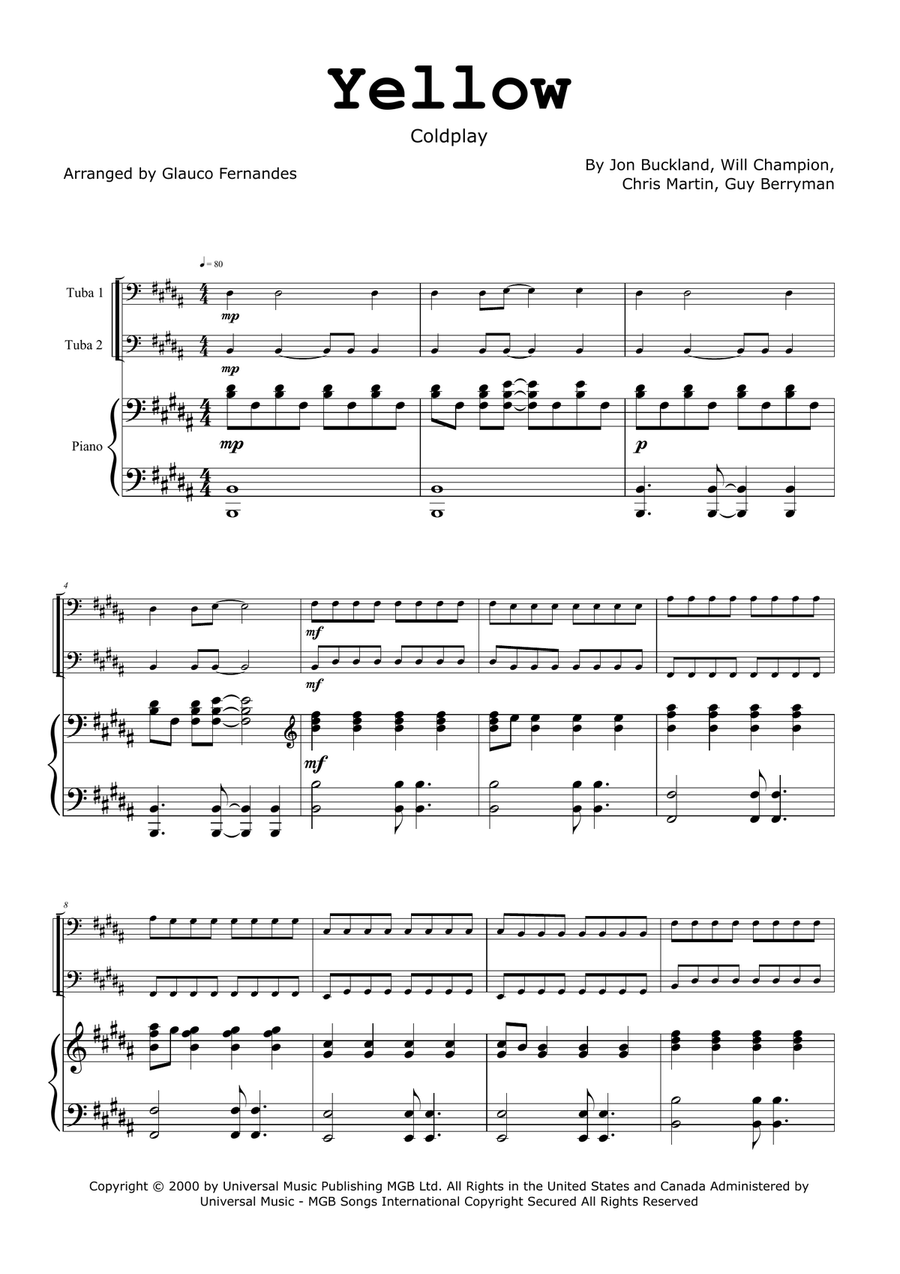 Yellow Brass Duet scores gallery preview page 1