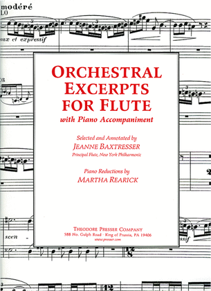 Book cover for Orchestral Excerpts for Flute