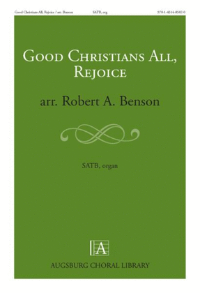 Book cover for Good Christians All, Rejoice