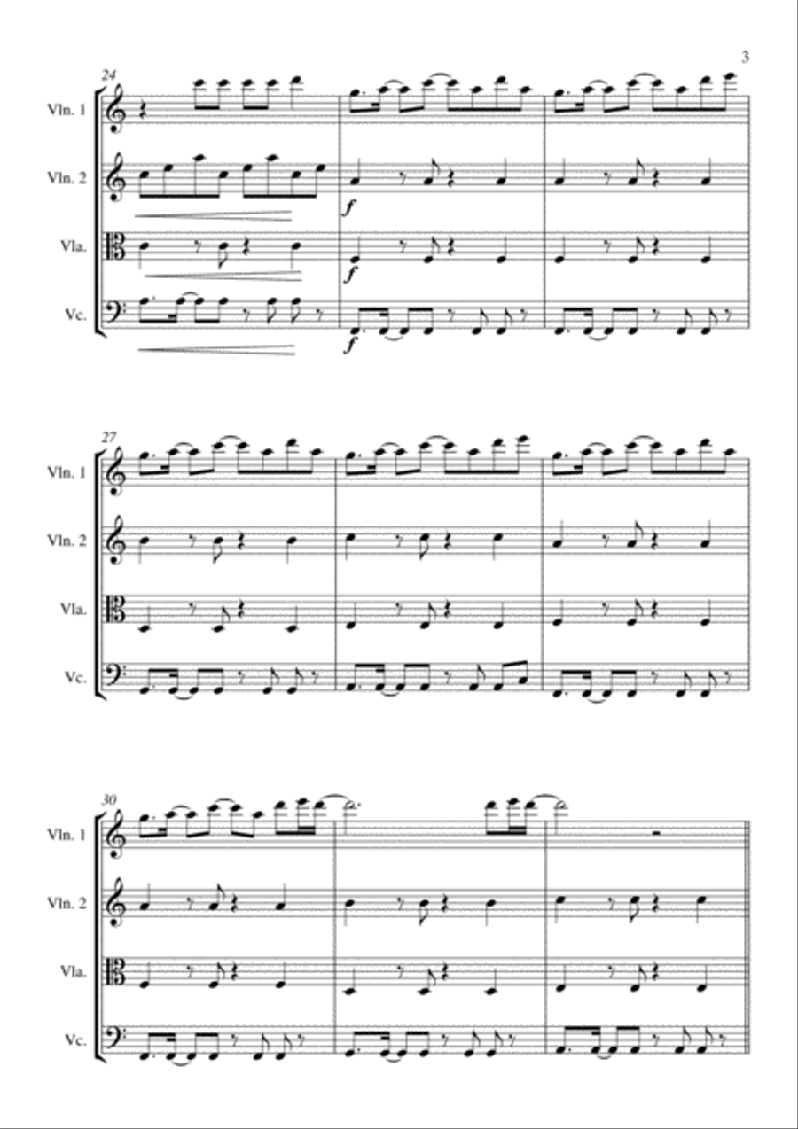 This Is What You Came For String Quartet scores gallery preview page 3