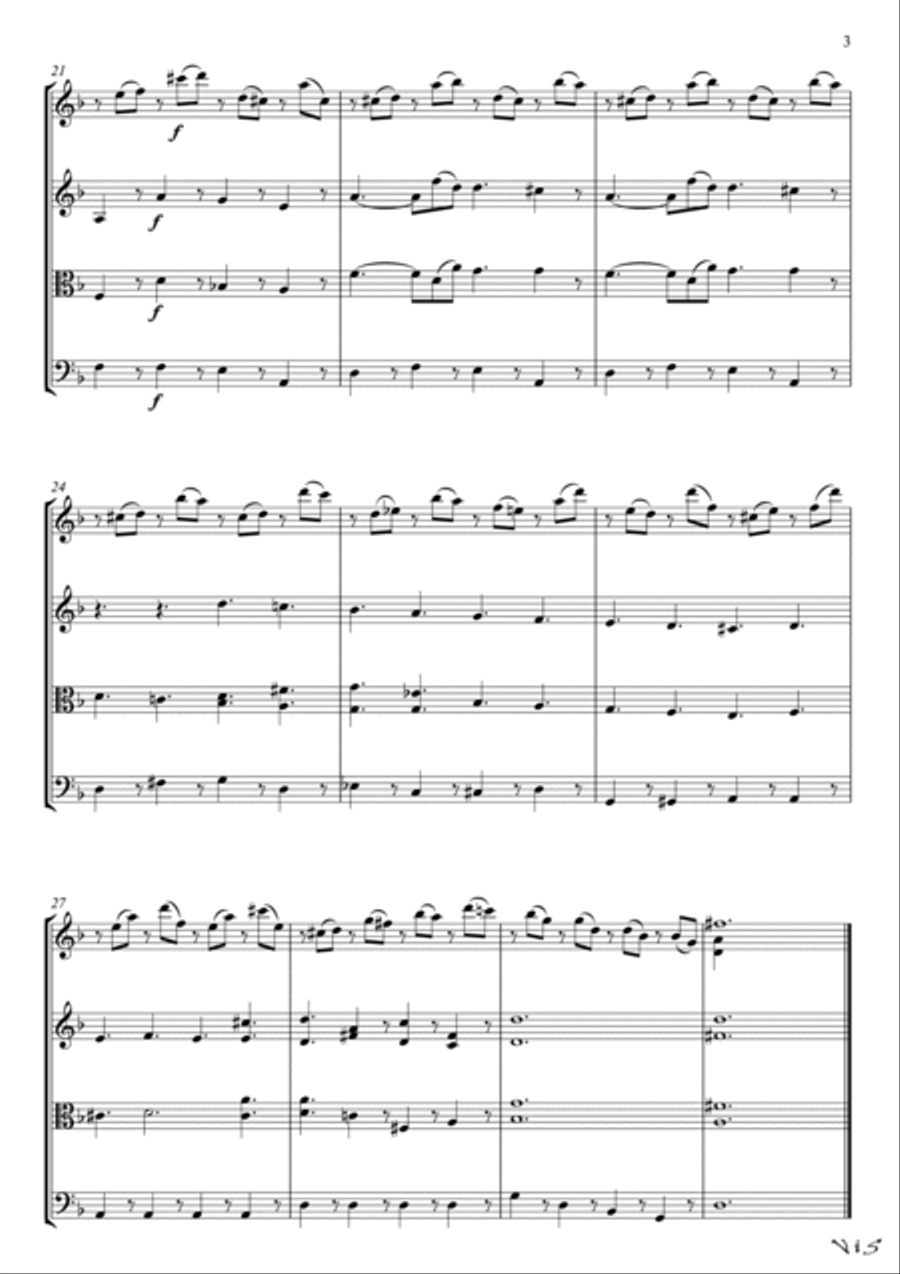 Lacrimosa String Quartet scores gallery preview page 4