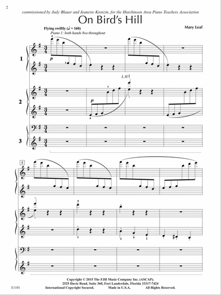 On Bird's Hill (NFMC) On Bird's Hill (NFMC) Small Ensemble scores gallery preview page 3