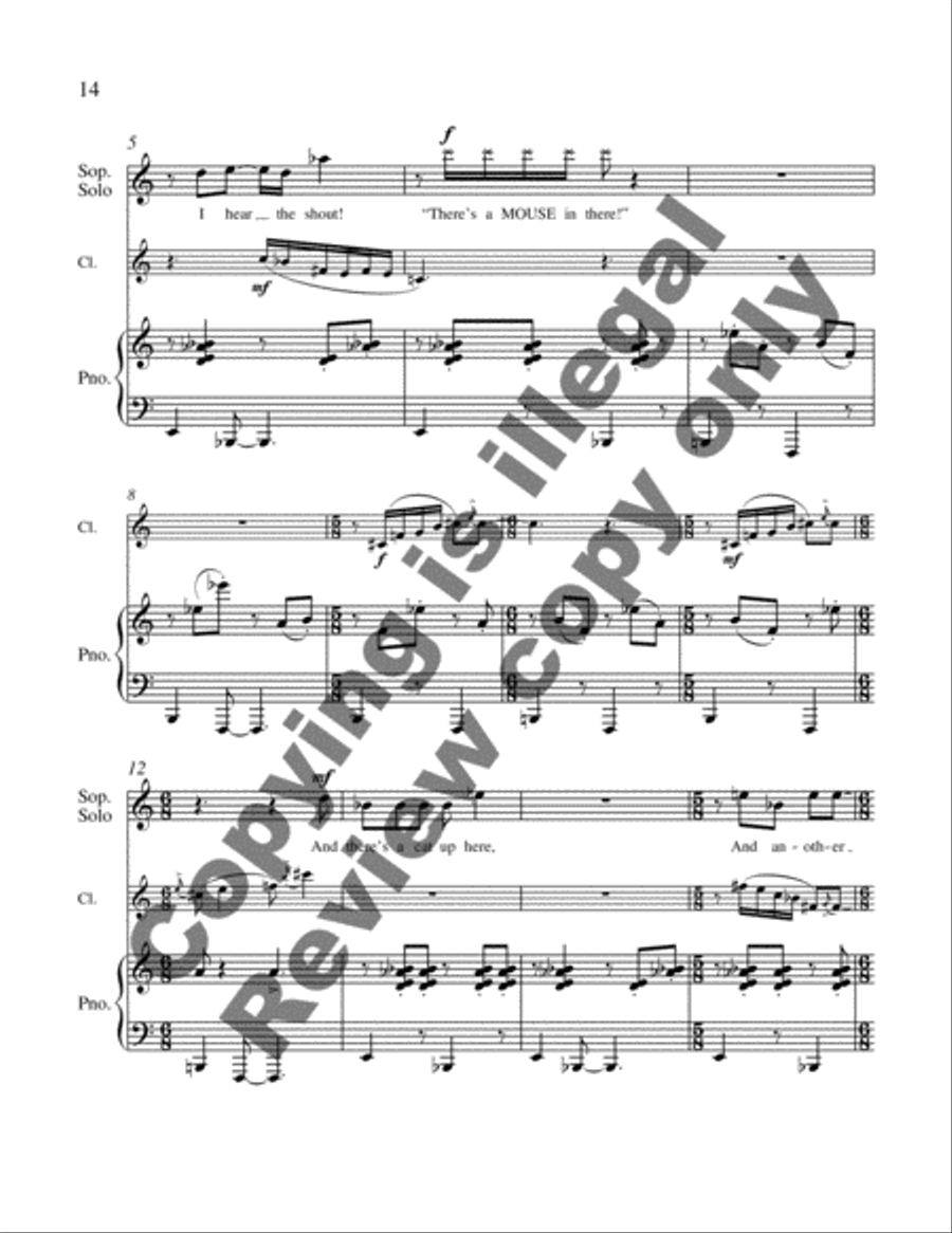 A Mouseful of Trouble Soprano Voice scores gallery preview page 10