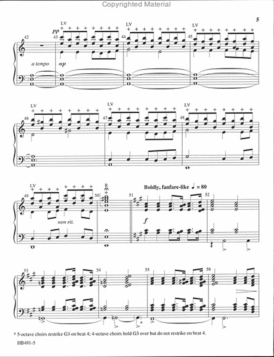 Shall We Gather at the River (Krug) 5-Octaves scores gallery preview page 5