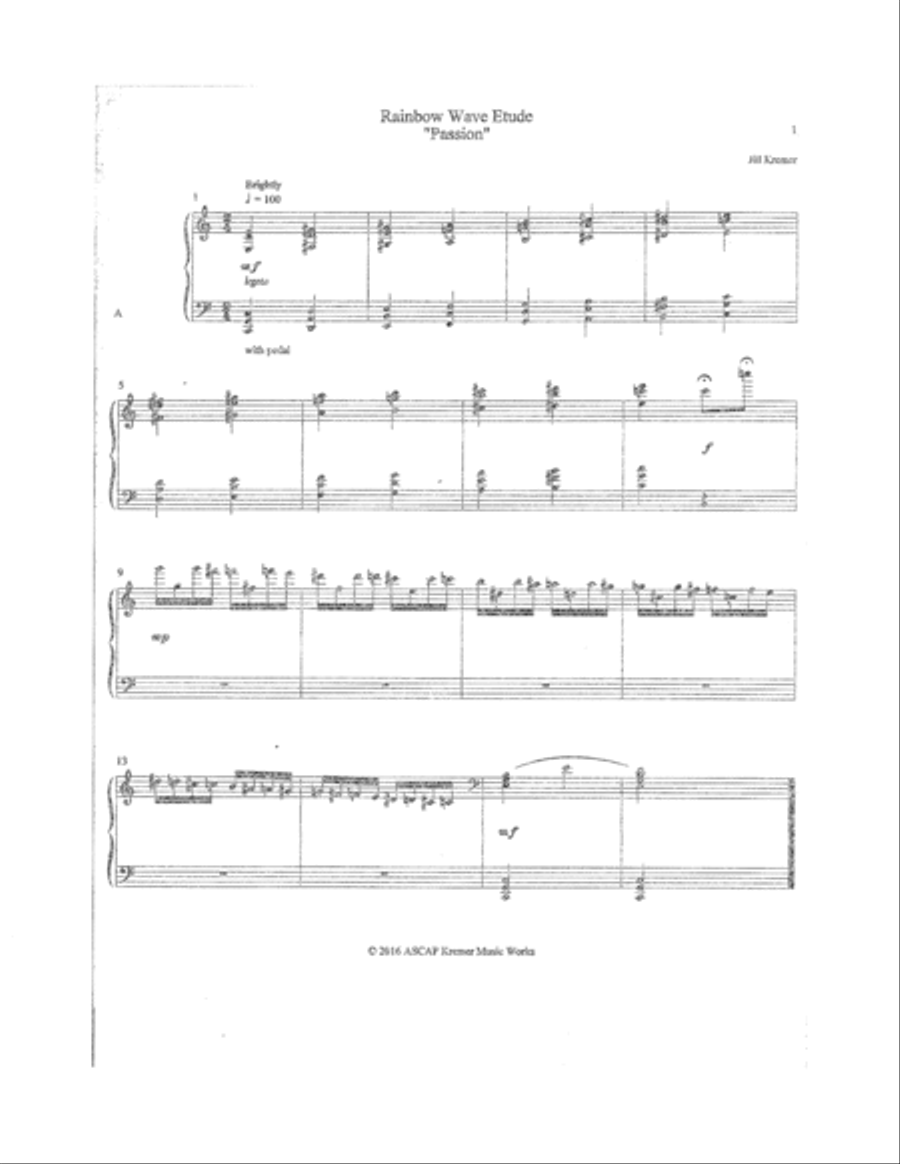 The Wave Etudes The Wave Etudes Piano Method scores gallery preview page 1