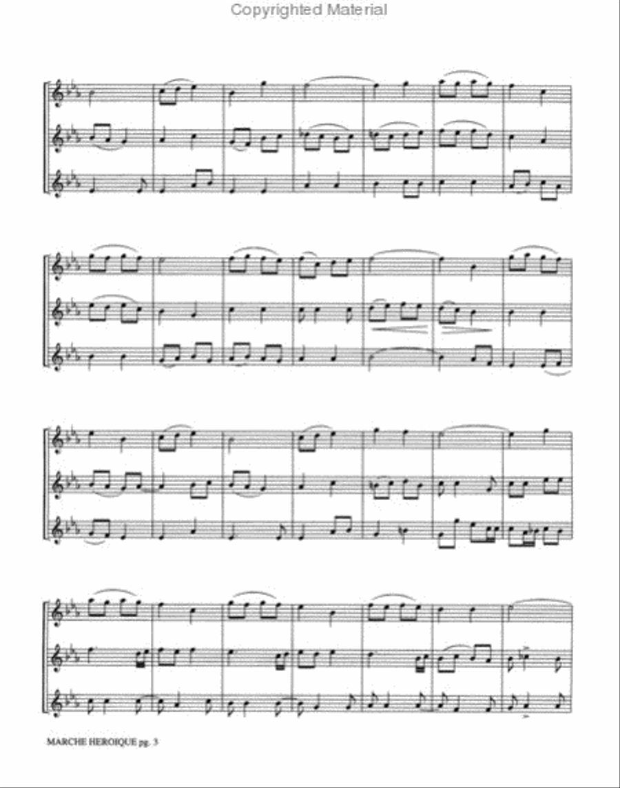 Marche Heroique Small Ensemble scores gallery preview page 3