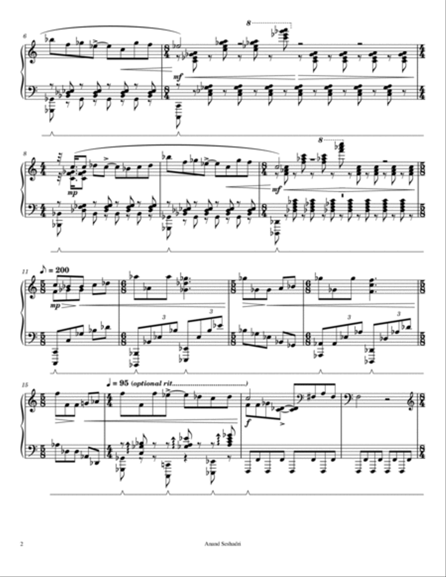 Piano Sonata G=I/S Piano Solo scores gallery preview page 2