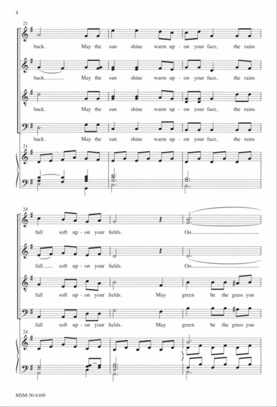 An Irish Blessing Divisi scores gallery preview page 4