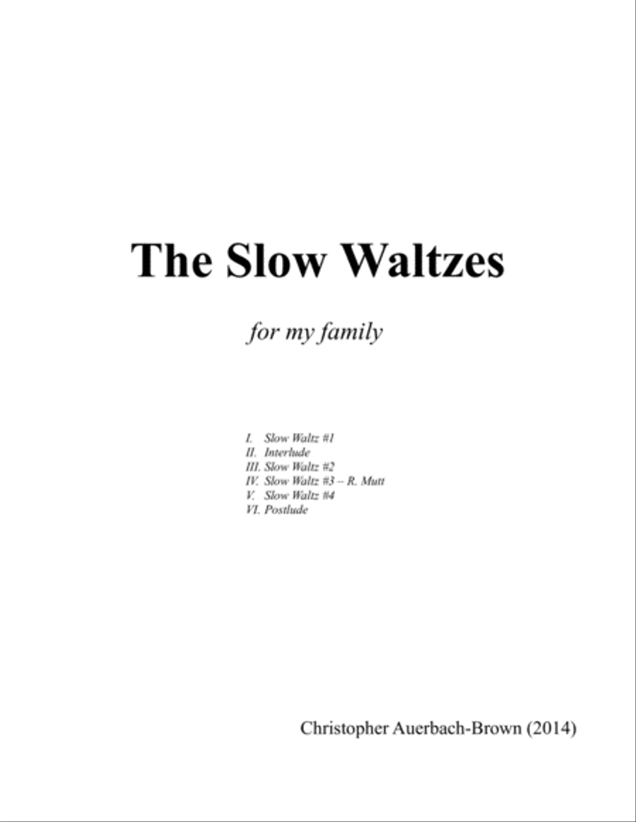 [Auerbach-Brown] Slow Waltzes Piano Solo scores gallery preview page 3