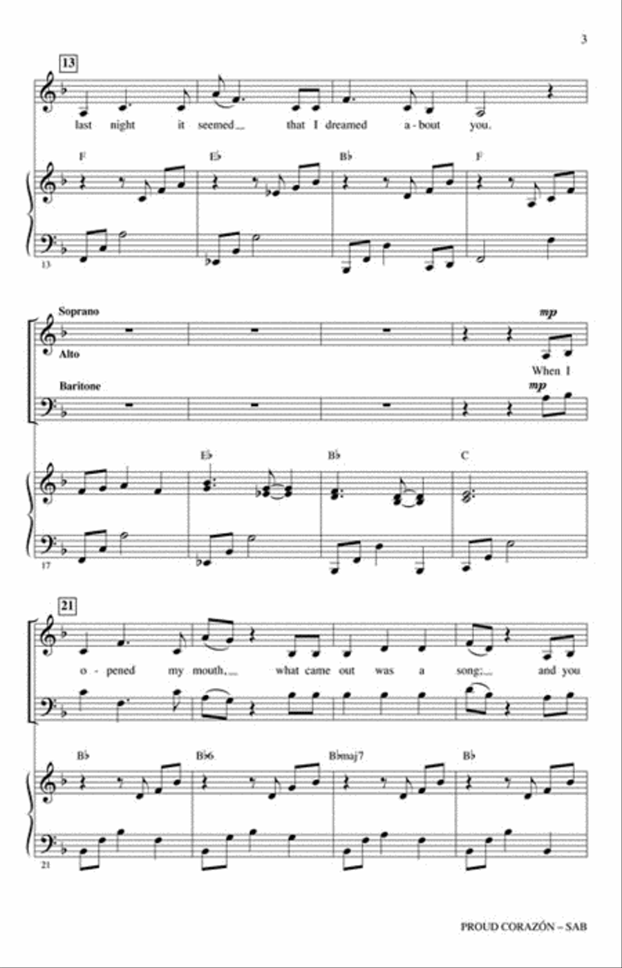 Proud Corazón 3-Part scores gallery preview page 3