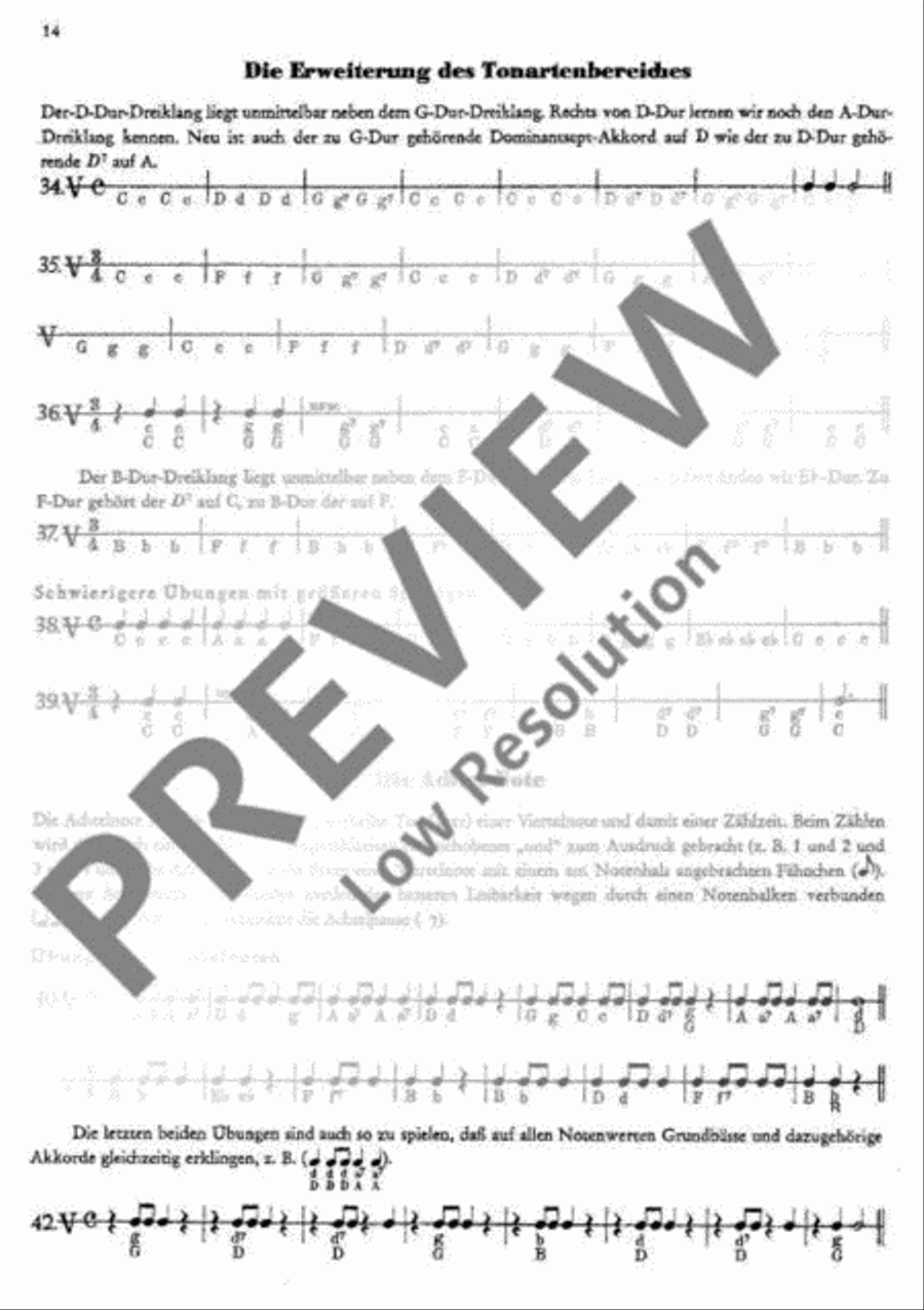 Schule für die Hohner-Mundharmonika Begleit-Instrumente Harp scores gallery preview page 15