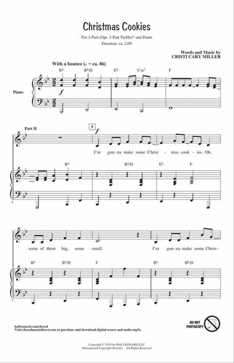 Christmas Cookies 3-Part scores gallery preview page 3