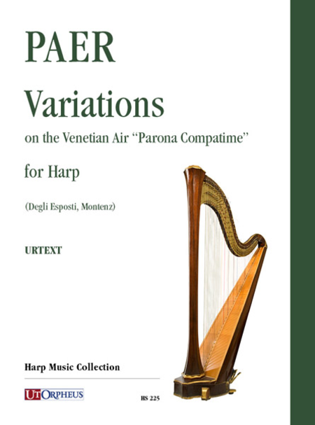 Variations on the Venetian Air "Parona Compatime" for Harp