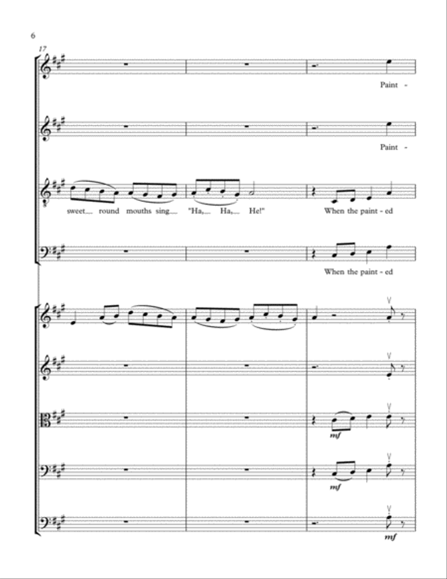 Three Songs of William Blake Choir scores gallery preview page 6