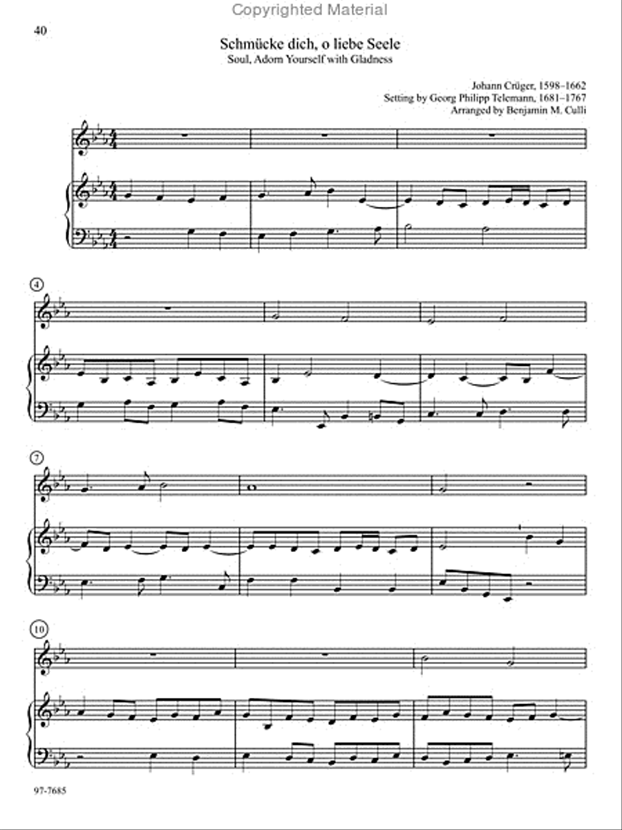 Duo Baroque: Classic Chorale Preludes Arranged for Keyboard and Any Solo Instrument, Vol. 2 Duo Baroque: Classic Chorale Preludes Arranged for Keyboard and Any Solo Instrument, Vol. 2 Bassoon scores gallery preview page 10