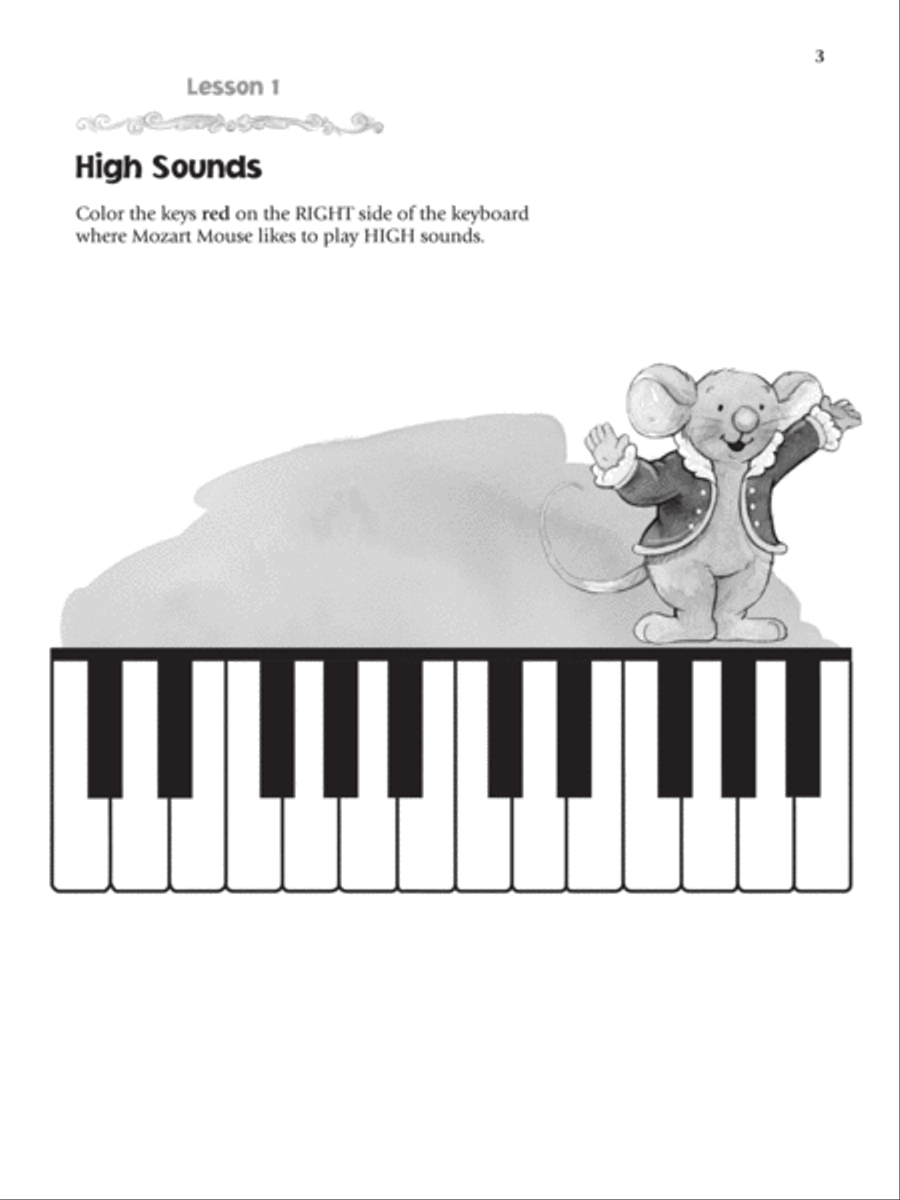 Music for Little Mozarts Meet the Music Friends Piano Method scores gallery preview page 2